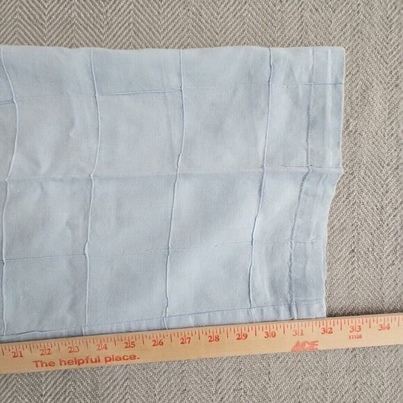 Koman Modern Basics Linen Blend Pants Women's Size XL Blue Windowpane Drawstring - Picture 6 of 12